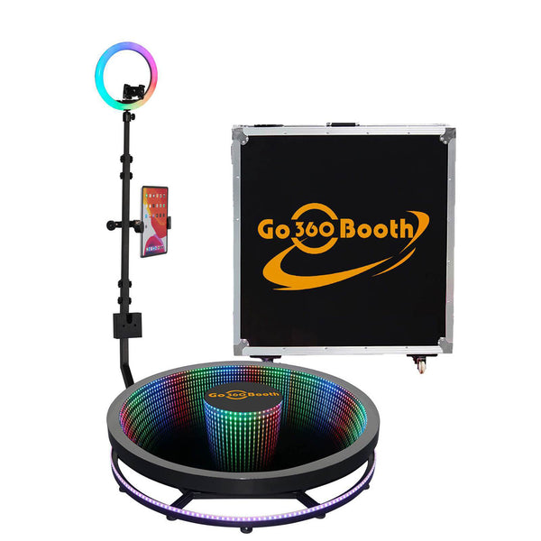 GO360BOOTH Infinite 360 Photo Booth For Sale | Automatic & Manual | LED Glass 360 Spinner