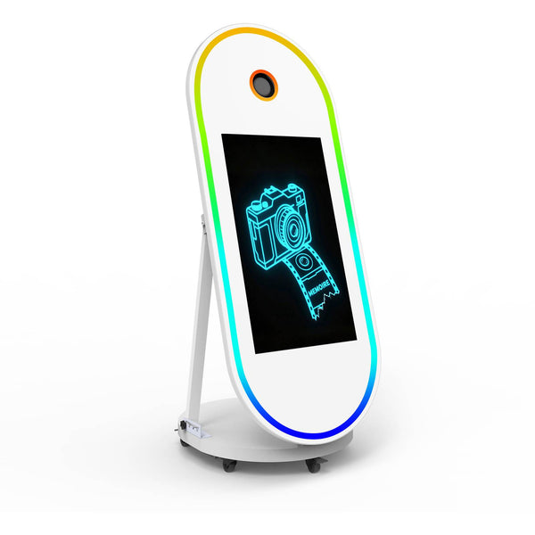 GO360BOOTH P60C 60" Oval Mirror Photo Booth - 32" Touch Screen