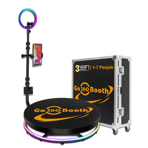 GO360BOOTH 360 Camera Booth X7 45" - Automatic Spin - Flight Case