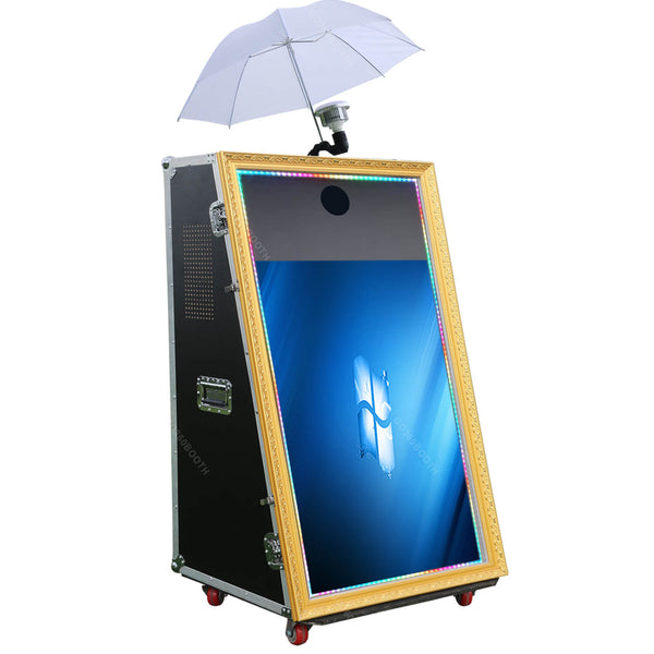 GO360BOOTH M65R 65“Magic Mirror Photo Booth With Flight Case 