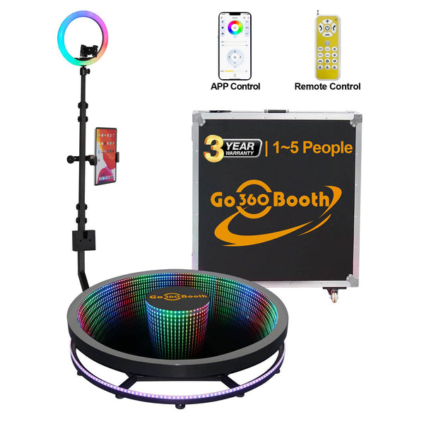 GO360BOOTH Y5 39" LED 360 Photo Booth For Sale - APP Control