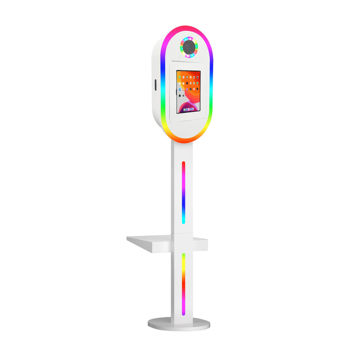 GO360BOOTH A6 iPad Photo Booth-Ellipse-APP Controls RGB lights