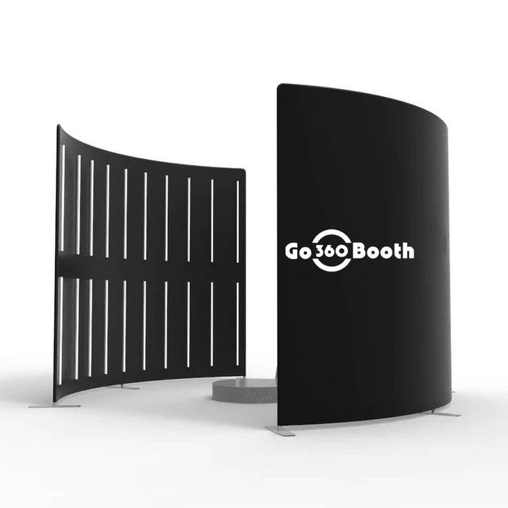 360 Photo Booth Enclosure Backdrop front