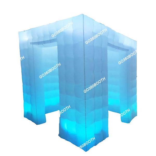 Cube portable inflatable photo booth side