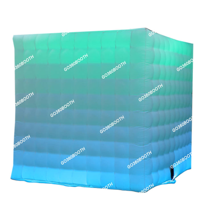 Cube portable inflatable photo booth back