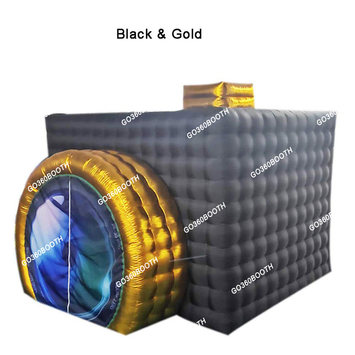 GO360BOOTH Black Tent Inflatable Camera Photo Booth