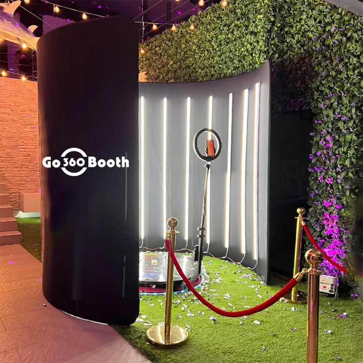 GO360BOOTH Semicircle 360 Photo Booth Enclosure side 