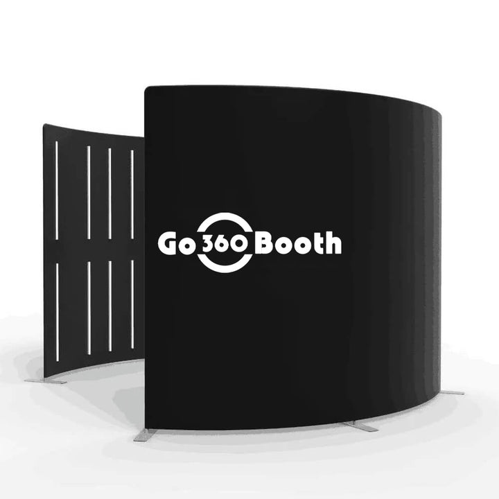 360 Photo Booth Enclosure Backdrop Side