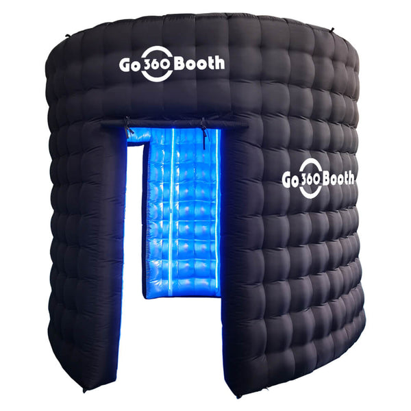   Round Led Inflatable 360 Photo Booth Enclosure FRONT